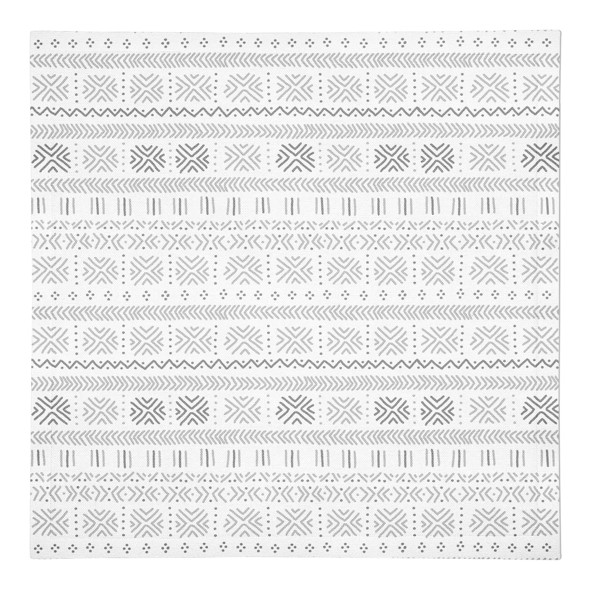 Gray Mudcloth 10" x 10" Cotton Twill Napkin